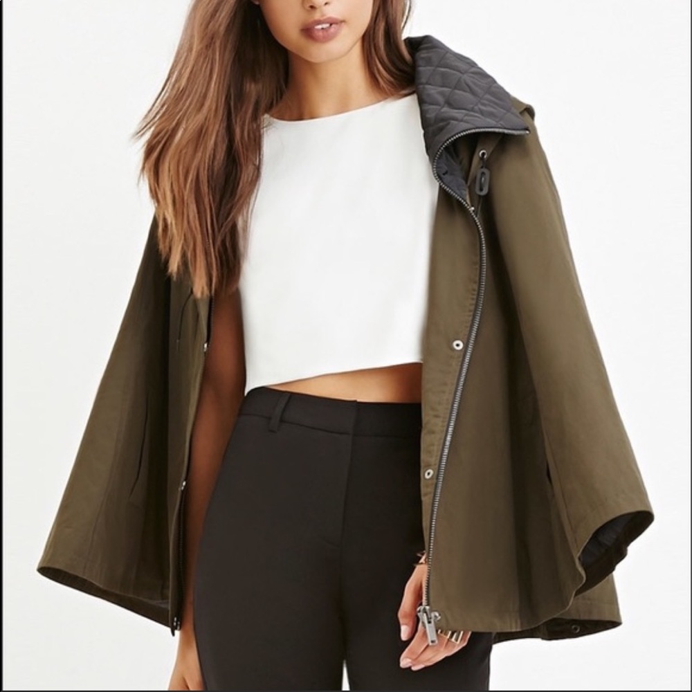Forever21 Hooded Poncho